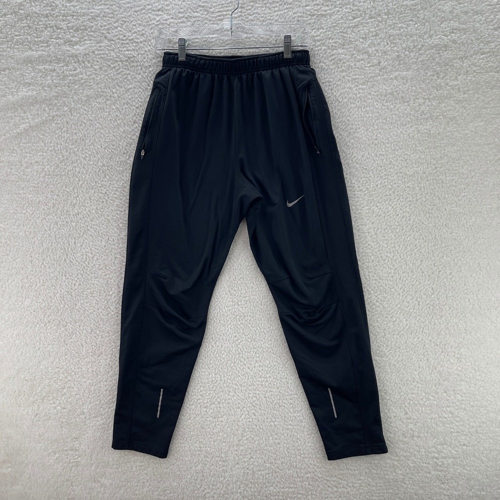 Nike Sweatpants Mens L Black Tapered Dri-Fit Comfort Training Gym Running Sports
